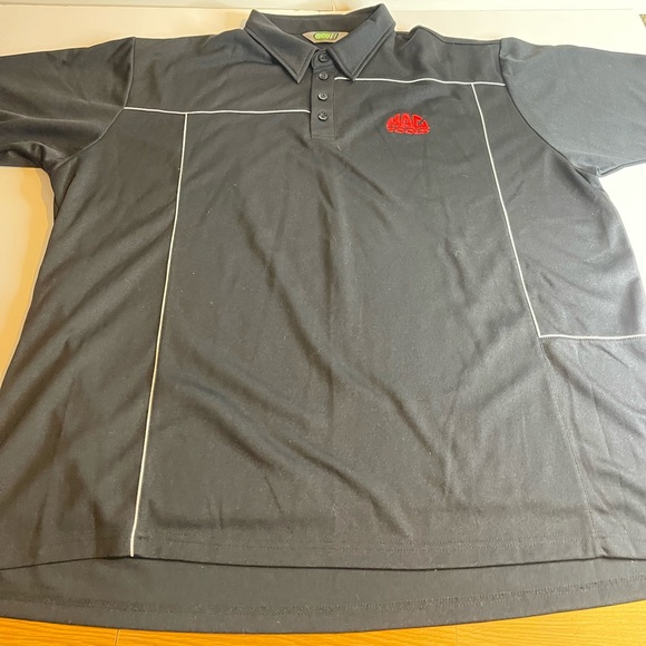Mens Mac Tools Polo Pullover Button Shirt Black 3XL XXXL - Picture 2 of 7
